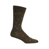 Light Brown fishing lure crew socks